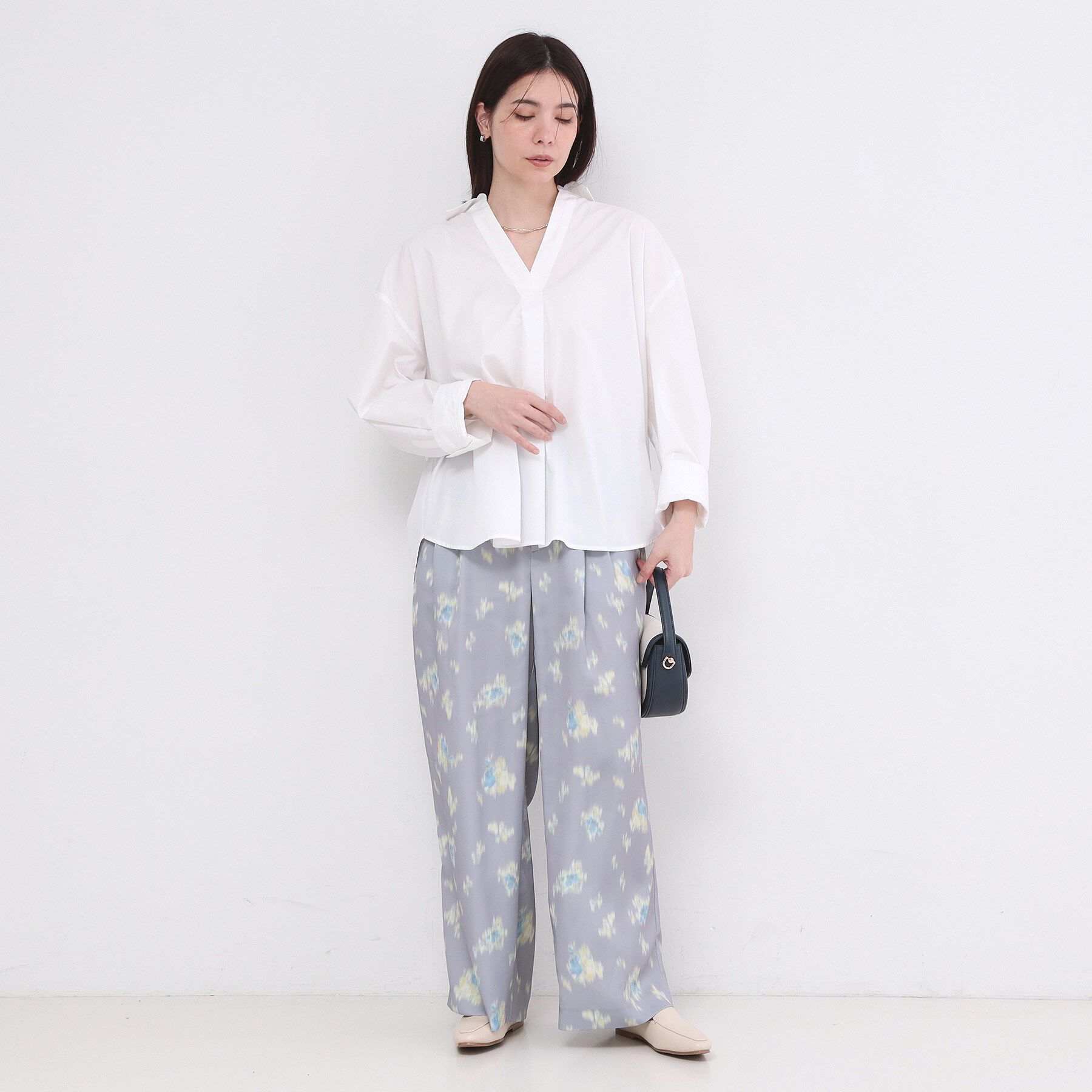 OPAQUE.CLIP「バックシャンスキッパーシャツ【洗濯機OK】」|シャツ・ブラウス|