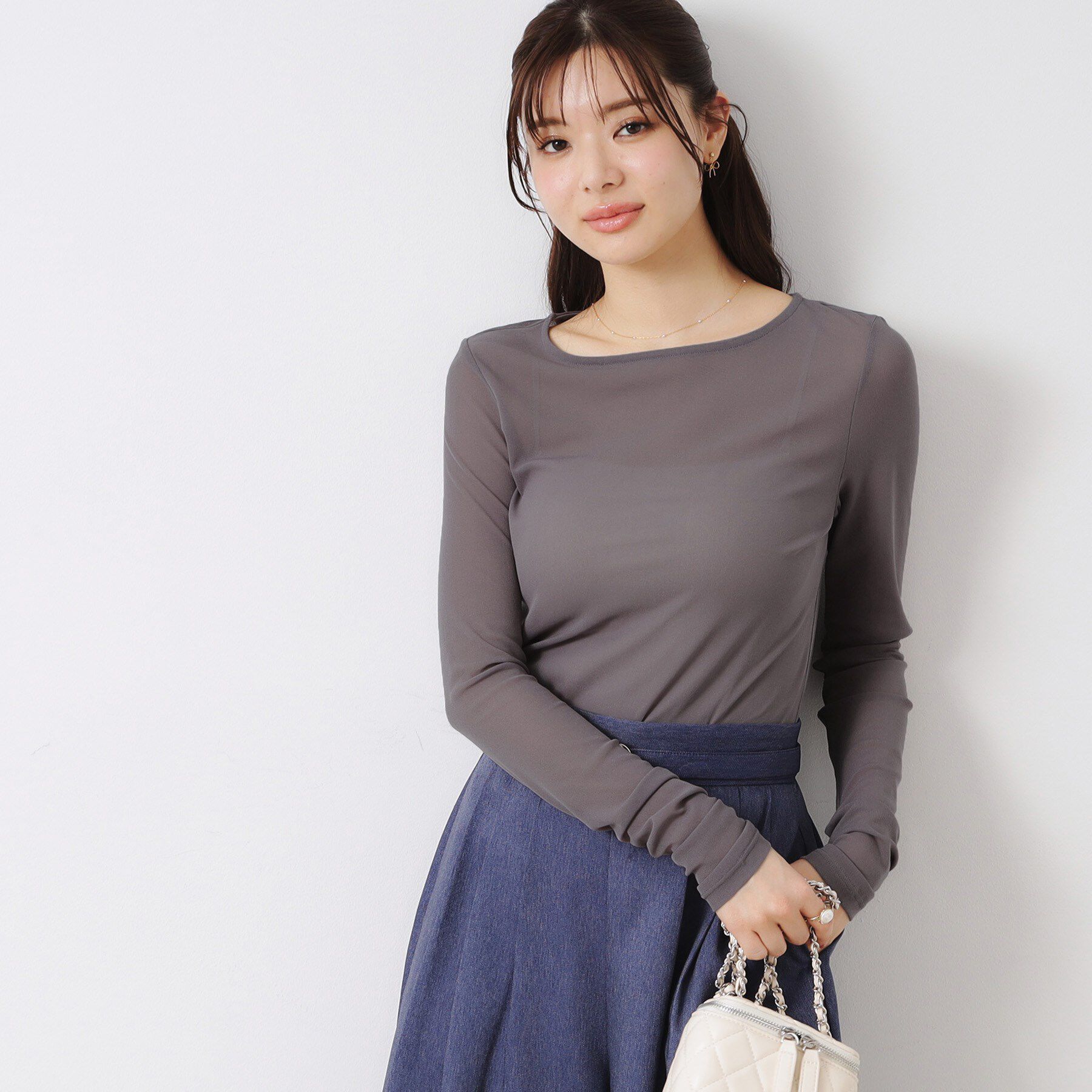 Couture broach「チュールクルーネックTシャツ」|Tシャツ・カットソー|