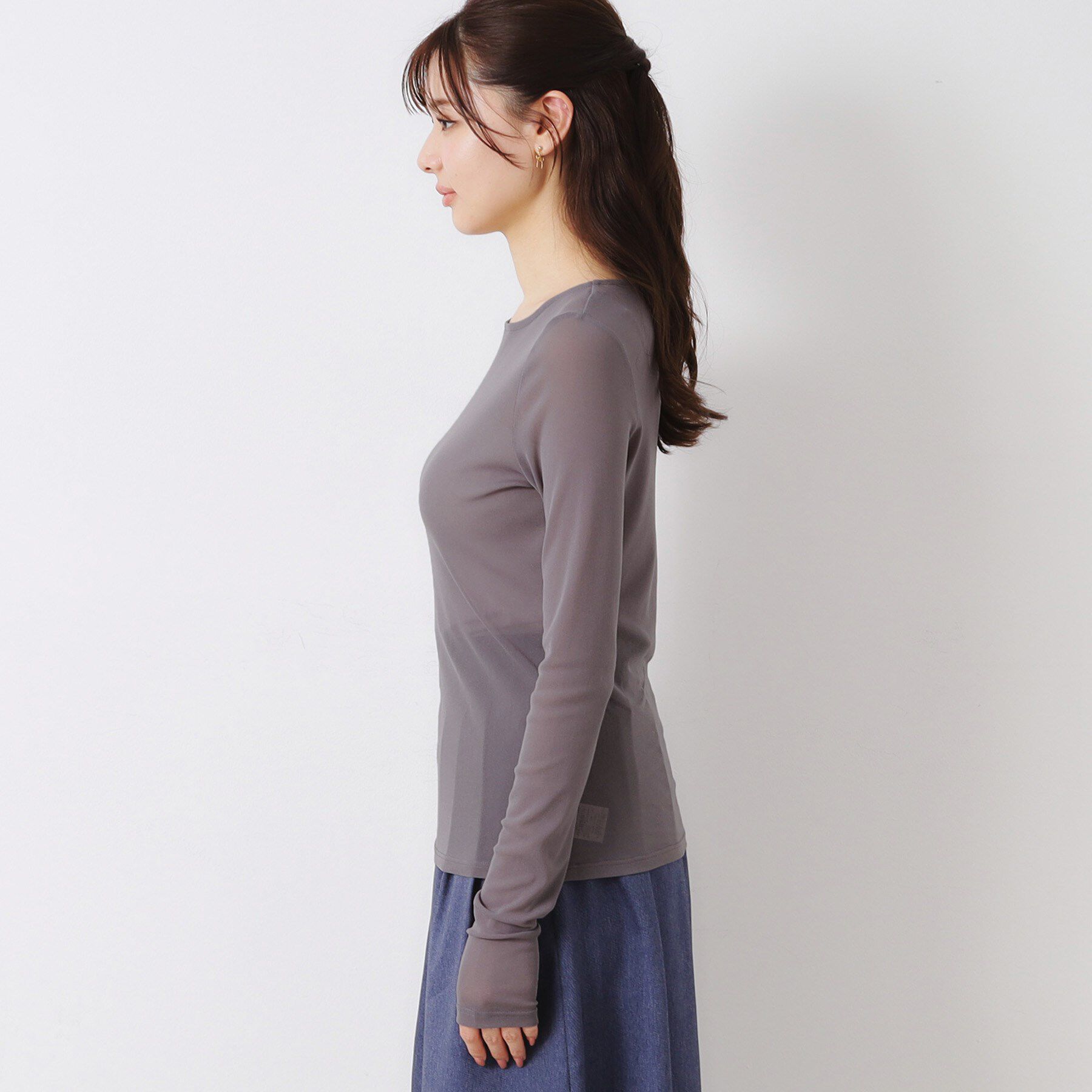 Couture broach「チュールクルーネックTシャツ」|Tシャツ・カットソー|