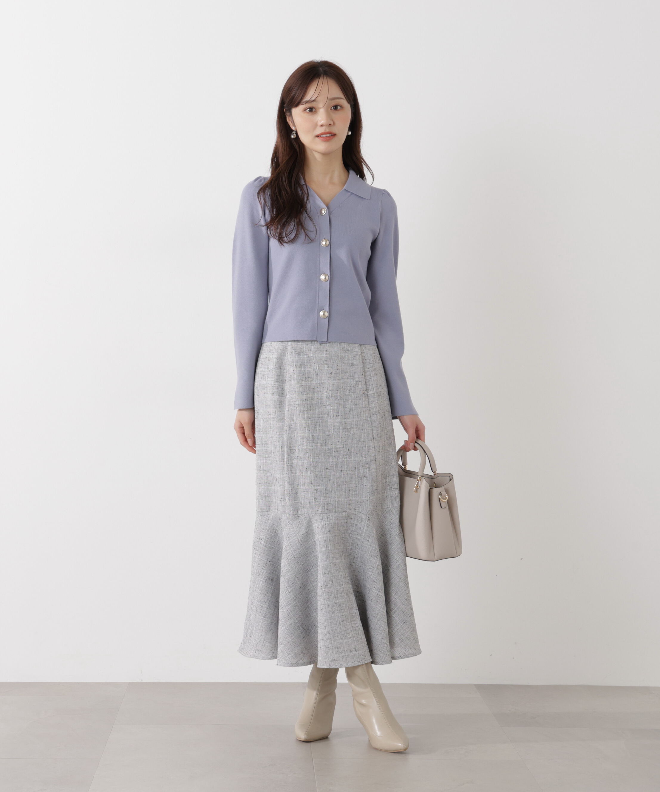 PROPORTION BODY DRESSING「スプリングツイードマーメイドスカート」|スカート|