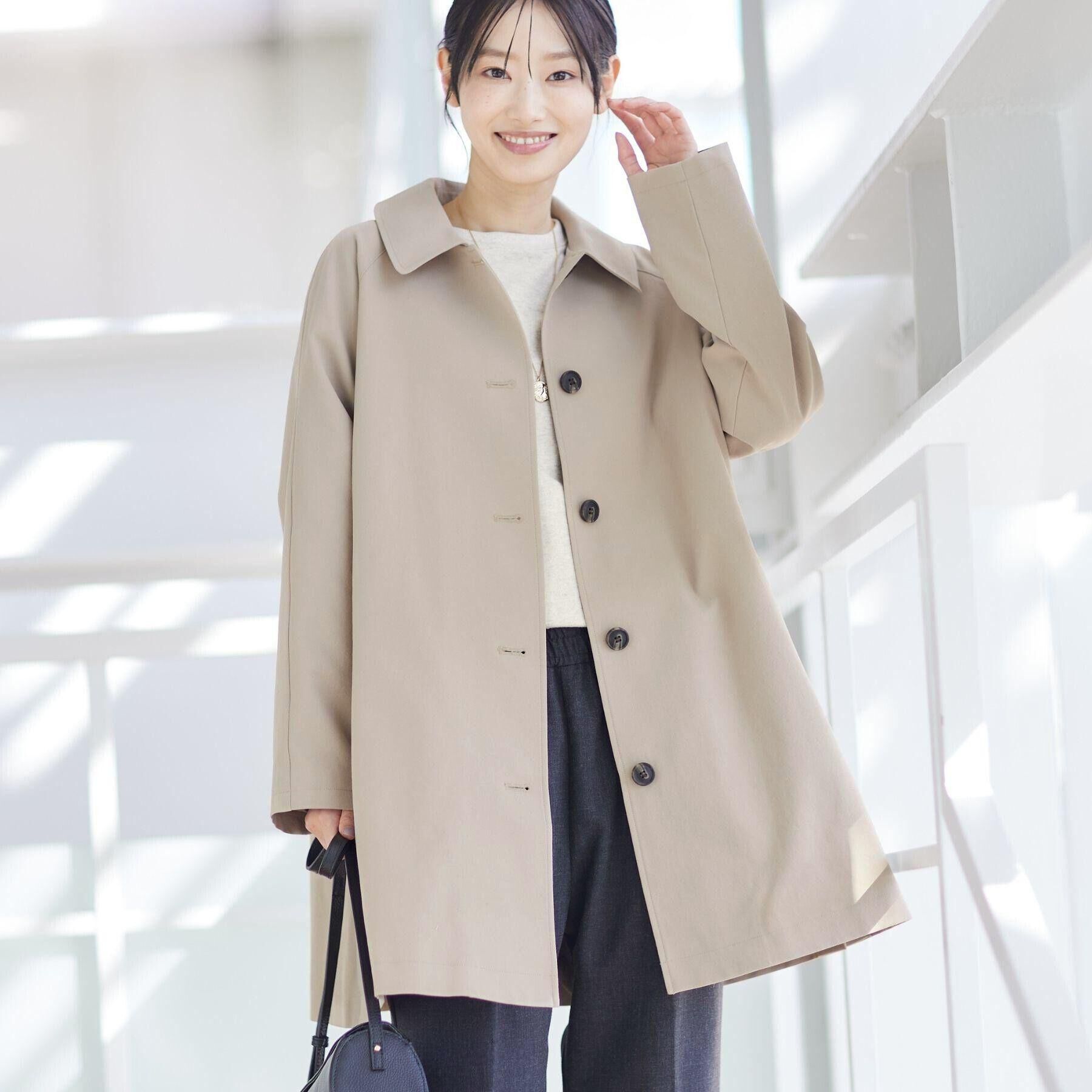 Dessin「【花粉ガード/撥水加工/洗える】ステンカラースプリングコート」|ステンカラーコート|ベージュ(052)