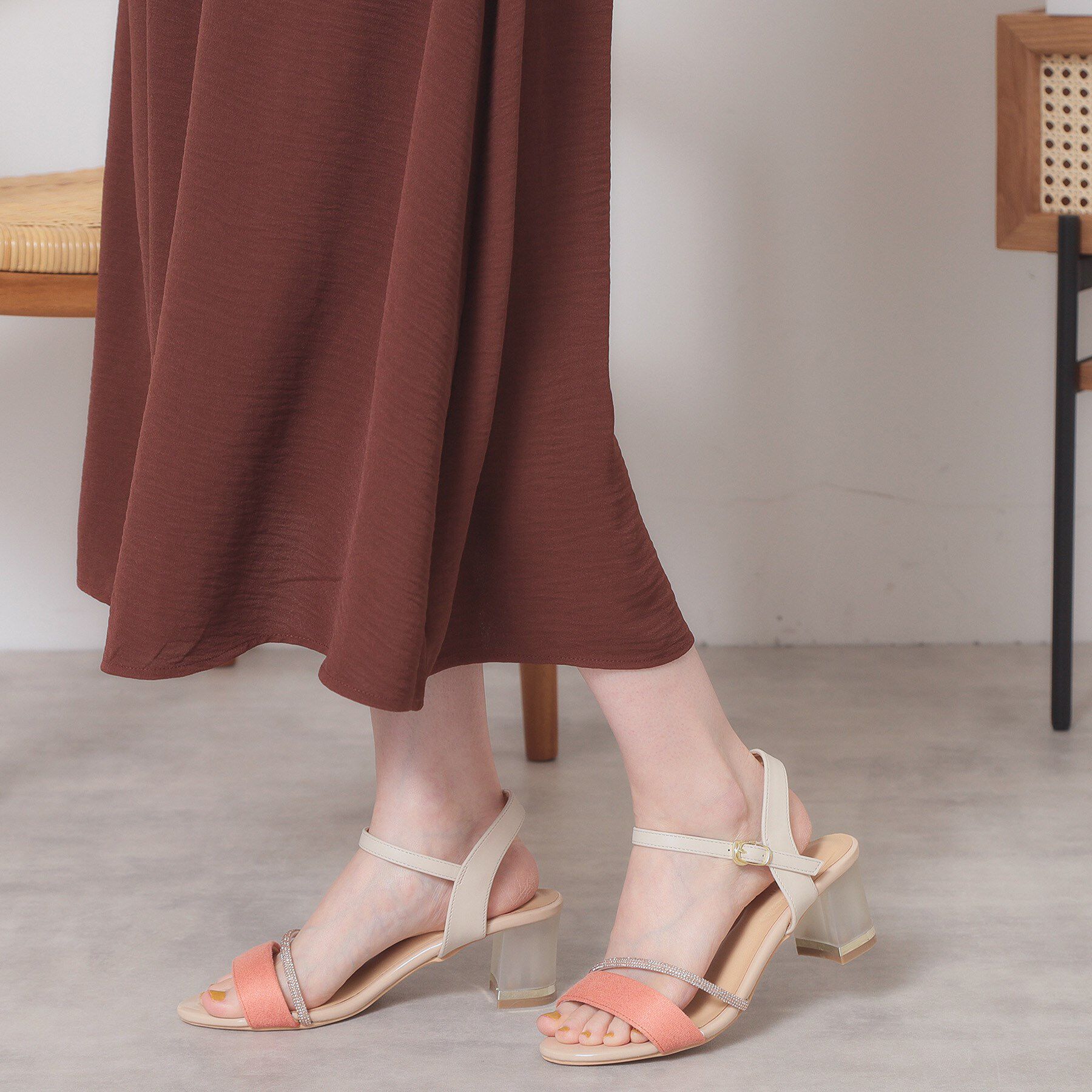 ITS&rsquo;DEMO「【M・L展開】クリアヒールサンダル」|サンダル|