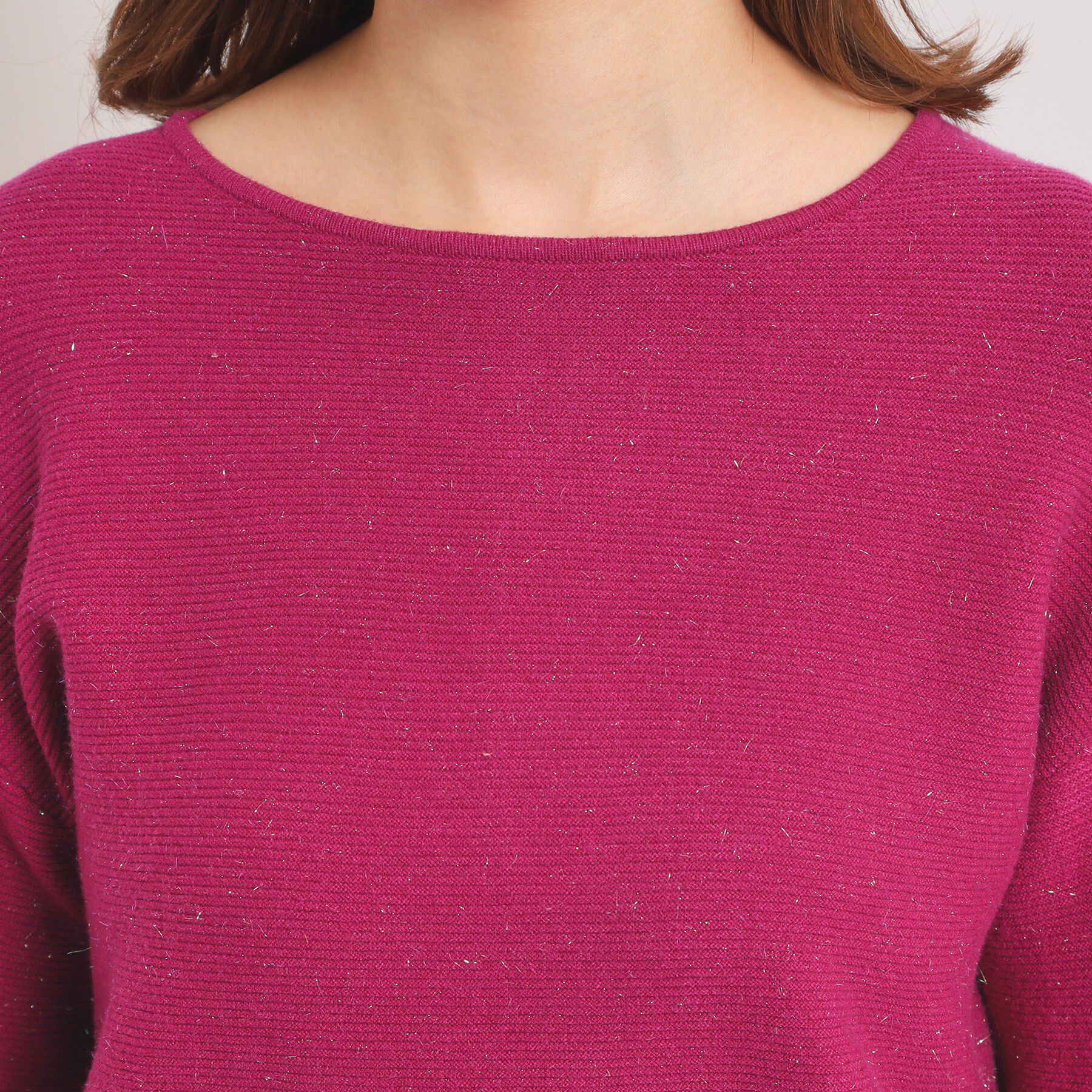 ITS&rsquo;DEMO「【手洗い可】バックパール調ラメニット」|ニット・セーター|