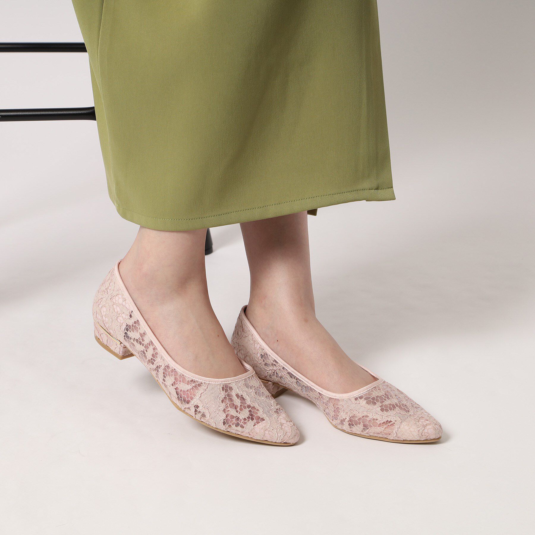 ESPERANZA「《定番》晴雨兼用クッションフラットパンプス」|パンプス|