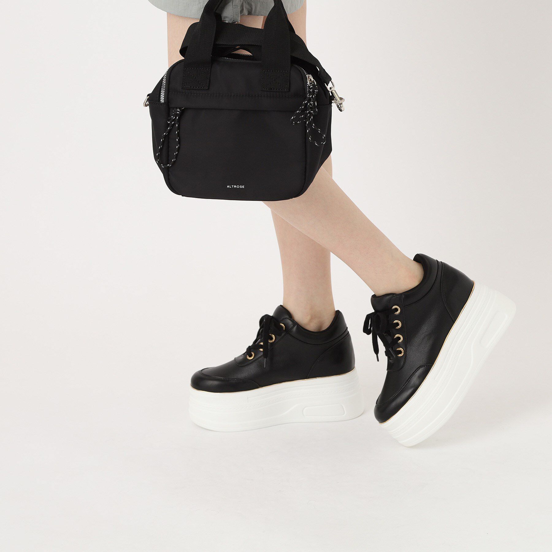 ESPERANZA「ゴールドライン厚底フラットスニーカー」|スニーカー|