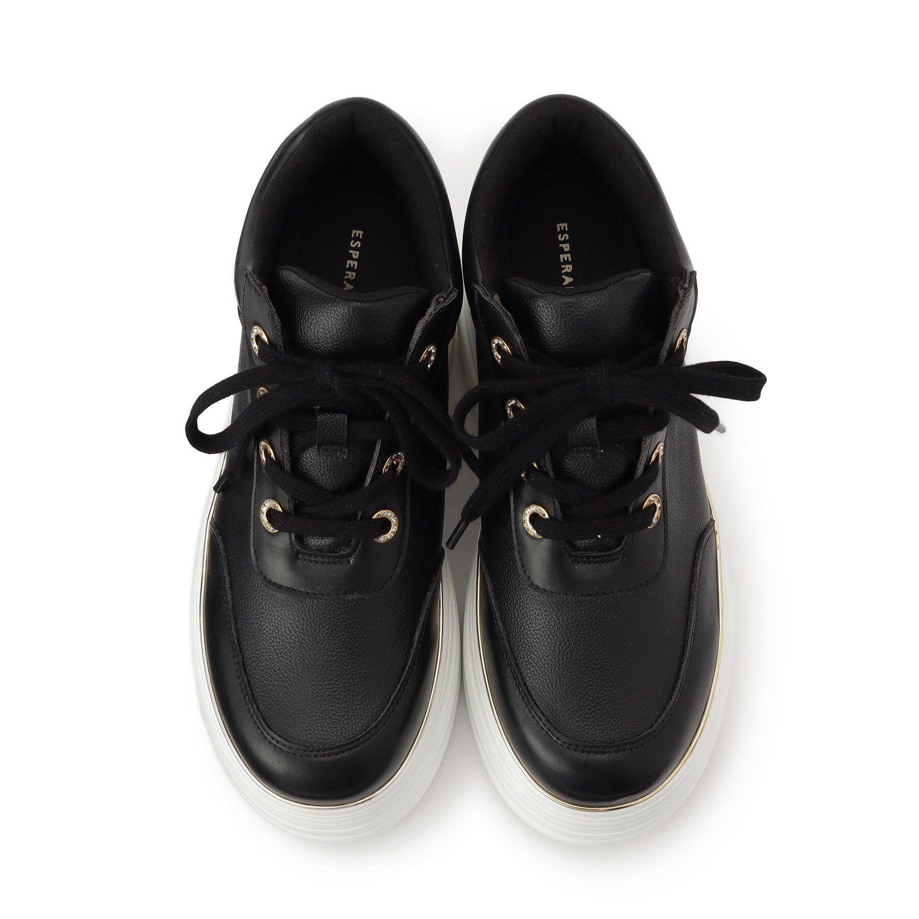 ESPERANZA「ゴールドライン厚底フラットスニーカー」|スニーカー|