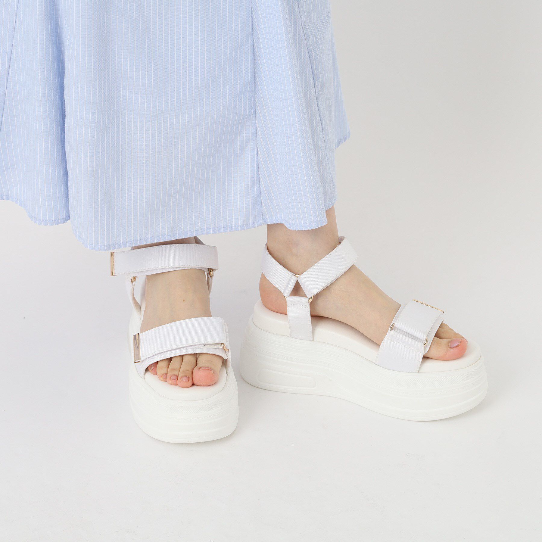 ESPERANZA「厚底フラットスポサン」|サンダル|