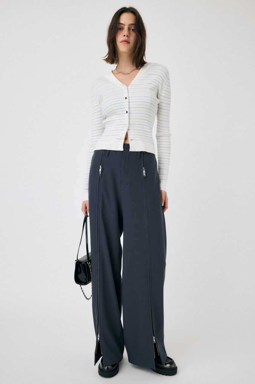 MOUSSY「SAILOR COLLAR ニット カーディガン」|ニット・セーター|