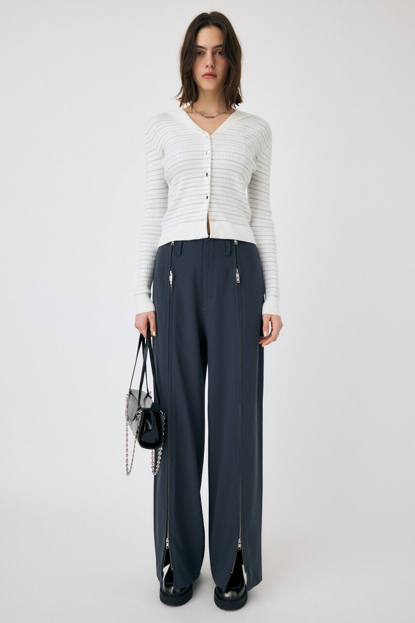 MOUSSY「SAILOR COLLAR ニット カーディガン」|ニット・セーター|