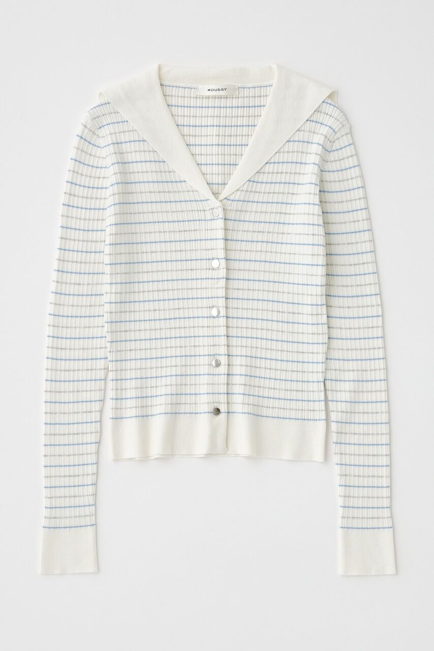 MOUSSY「SAILOR COLLAR ニット カーディガン」|ニット・セーター|