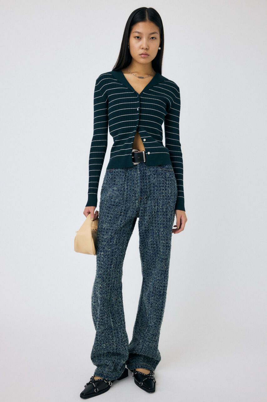 MOUSSY「SAILOR COLLAR ニット カーディガン」|ニット・セーター|