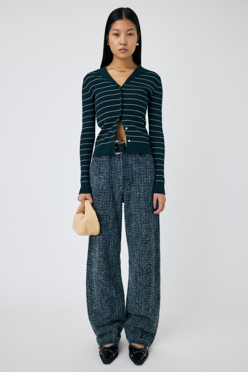 MOUSSY「SAILOR COLLAR ニット カーディガン」|ニット・セーター|