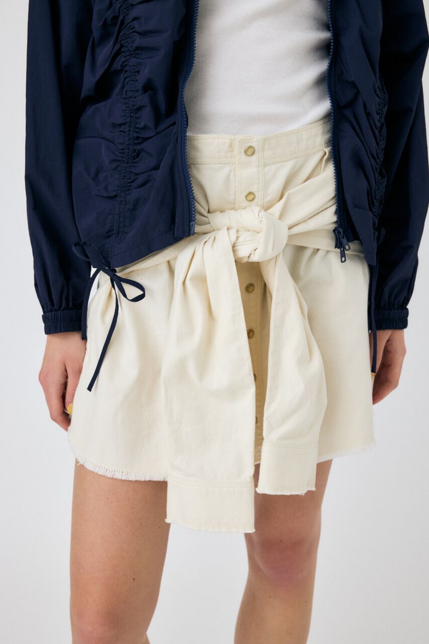 MOUSSY「BLEACH CHECK スカート」|スカート|O/WHT1