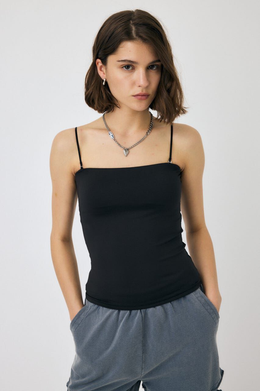MOUSSY「BACK SHEER カップインキャミ」|キャミソール|
