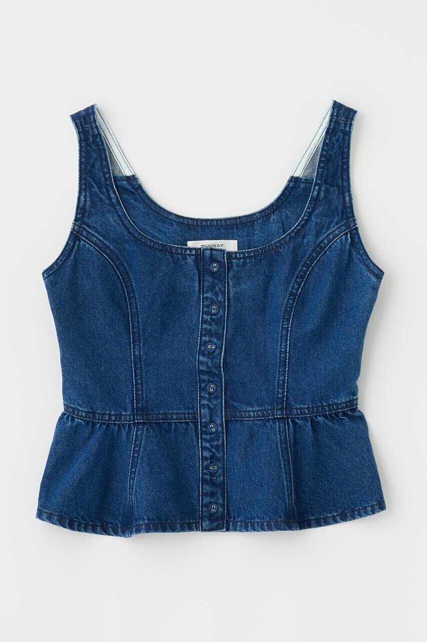 MOUSSY「SQUARE NECK デニム ビスチェ」|シャツ・ブラウス|