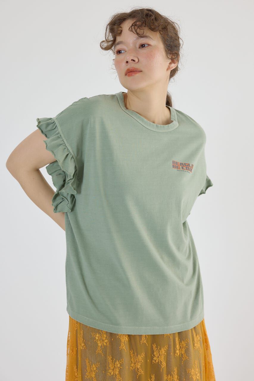 RODEO CROWNS「Vintage Graphicフリル Tシャツ」|Tシャツ・カットソー|