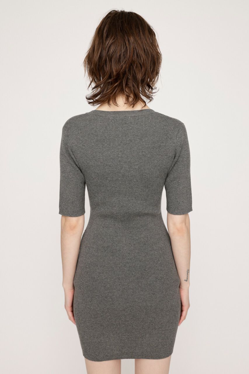 SLY「BIG COLLOR ZIP UP 2P ショートワンピース」|ワンピース|