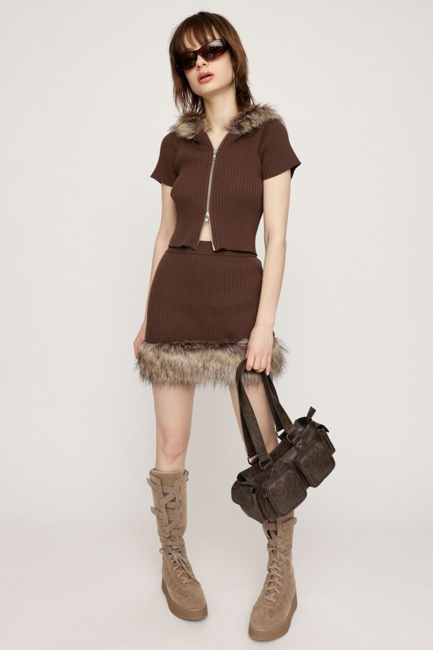 SLY「HinaYoshiharaxSLY KNIT HOODIE」|ニット・セーター|