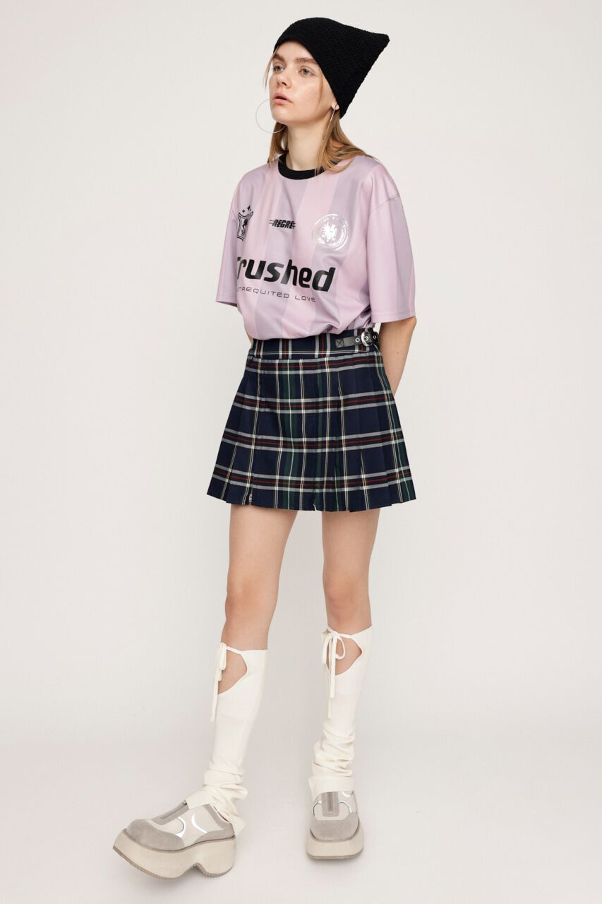 SLY「OPEN ZIP PLEATS ショートスカート」|スカート|