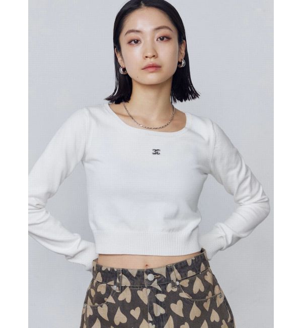 EMODA「プレートクロップニット」|ニット・セーター|