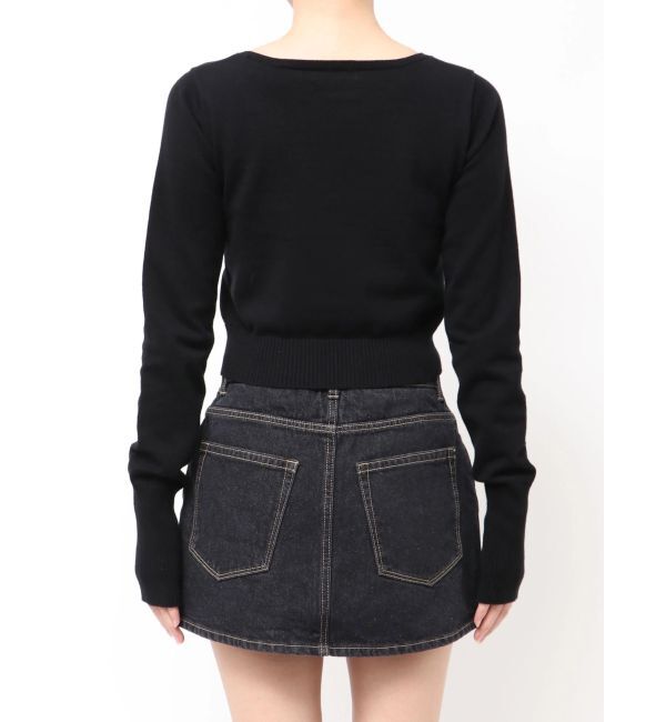 EMODA「プレートクロップニット」|ニット・セーター|