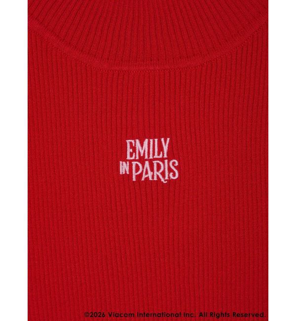 MERCURYDUO「【EMILY IN PARISコラボ】 ロゴエンブロイダリーニット」|ニット・セーター|