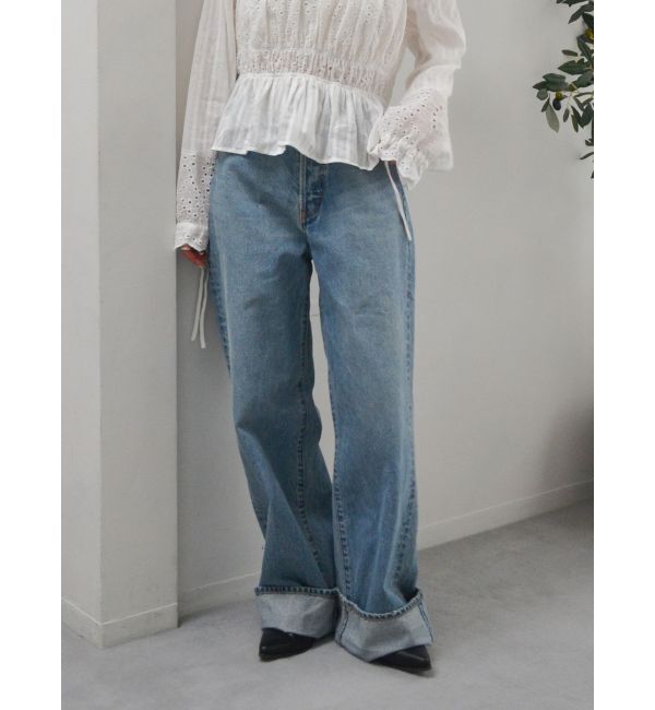 Ungrid「ロールアップルーズデニム」|デニム|