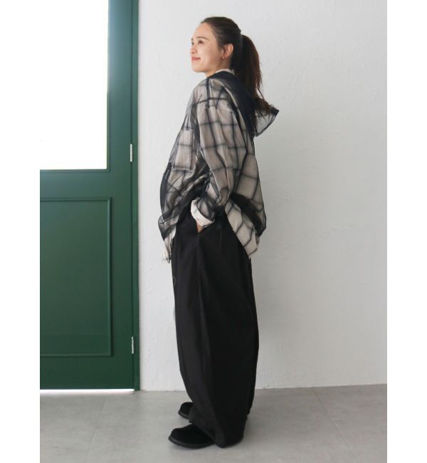 Ungrid「バレルレッグタックパンツ」|その他|