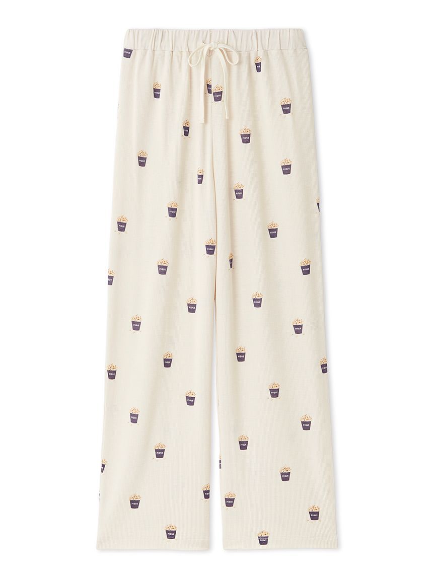 gelato pique「モチーフ3柄ワッフルロングパンツ」|ルームウェア|