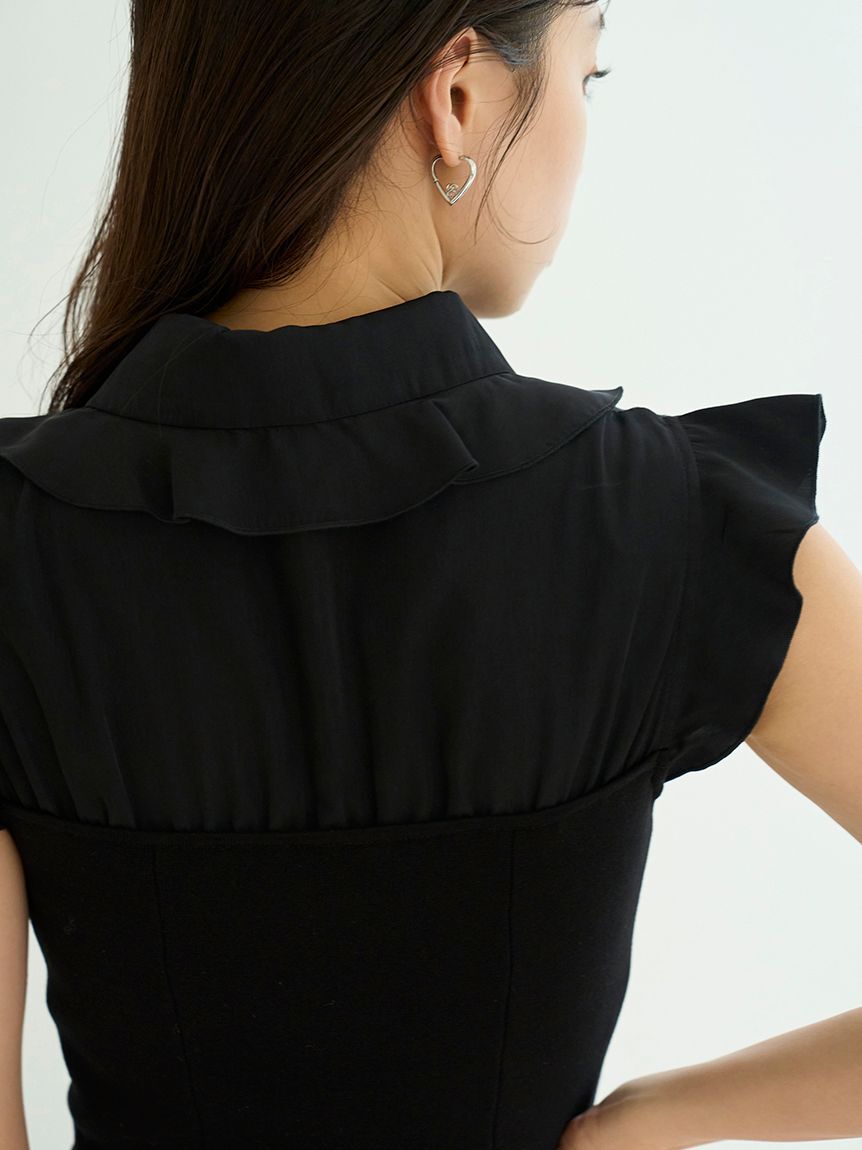 SNIDEL「Sustainableフリルカラードッキングミニワンピース」|ワンピース|