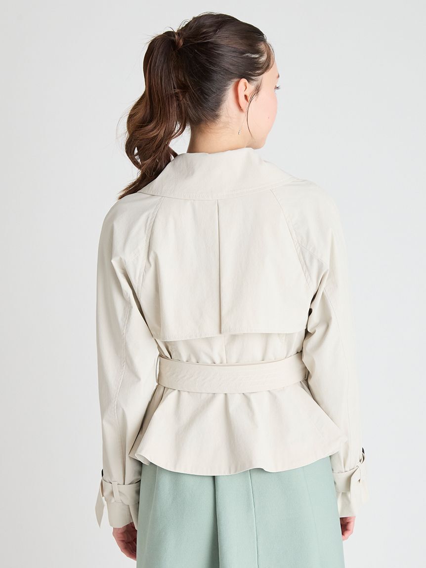 CELFORD「ペプラムトレンチショートコート」|トレンチコート|