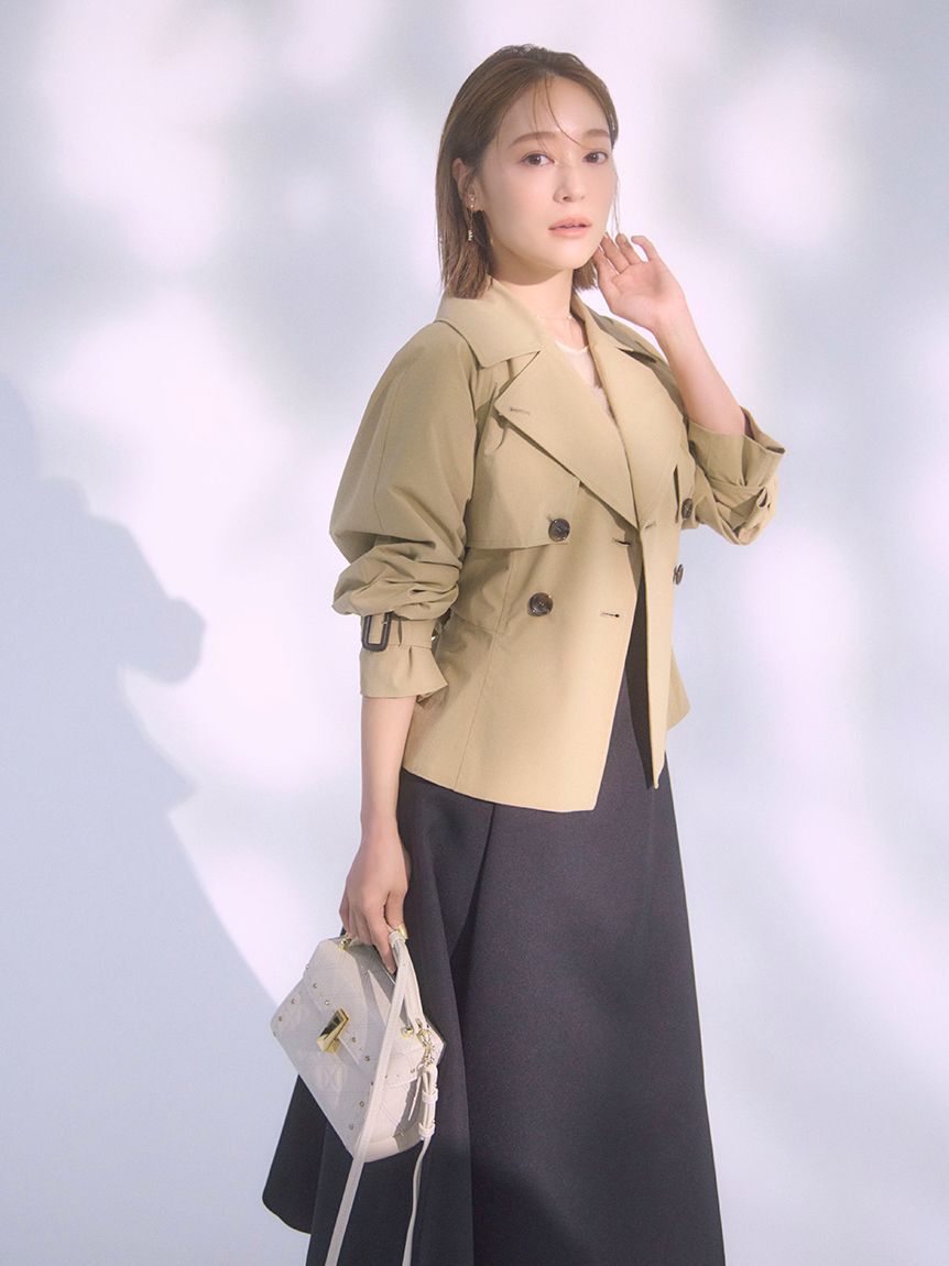 CELFORD「ペプラムトレンチショートコート」|トレンチコート|CML