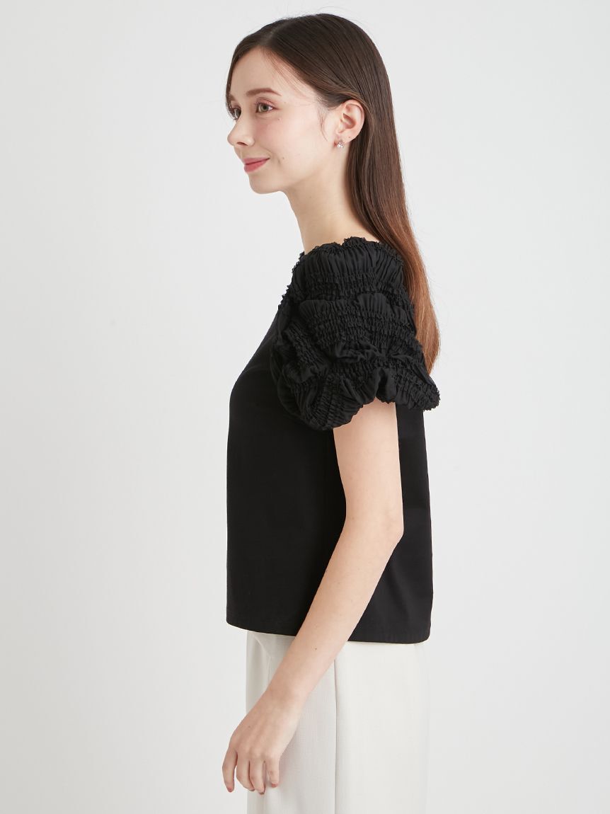 CELFORD「【洗える】タックバルーンスリーブカットソー」|Tシャツ・カットソー|