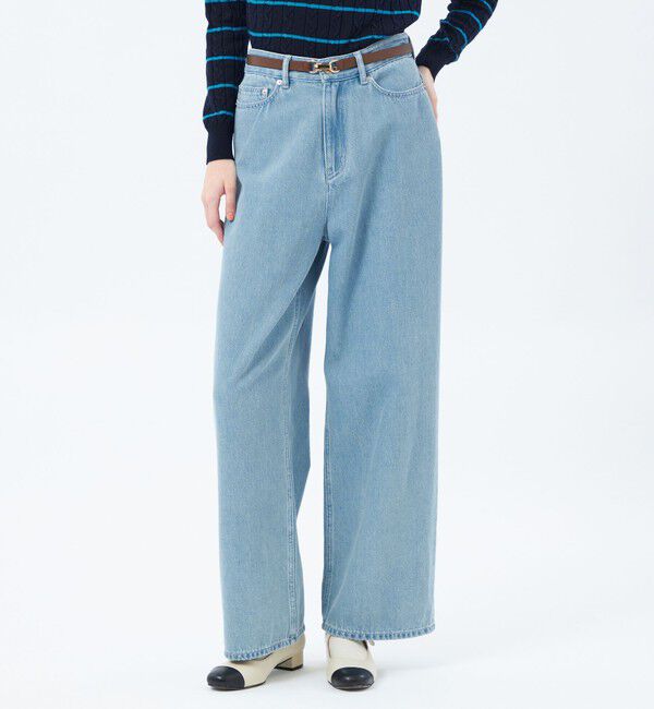 MACKINTOSH PHILOSOPHY「コットンワイドデニムパンツ」|その他|ライトブルー