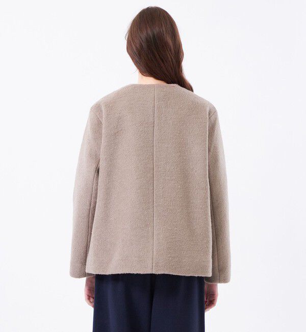 MACKINTOSH PHILOSOPHY「【WEB&一部店舗限定】ウールパイルノーカラーショートコート」|その他|