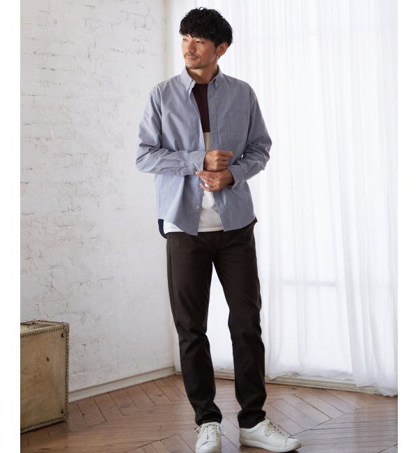 ikka「【吸水速乾】イージーケアオックスボタンダウンシャツ」|シャツ・ブラウス|