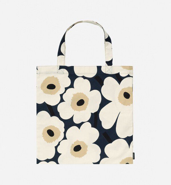 Marimekko「Pieni Unikko トートバッグ 44&times;43cm」|トートバッグ|ﾐｯﾄﾞﾅｲﾄﾌﾞﾙｰ&times;ｸﾘｰﾑ