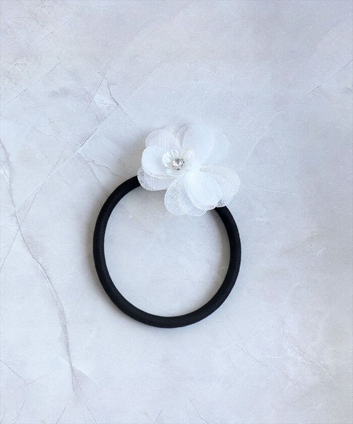 BACKYARD FAMILY「ヘアゴム キッズ 花 通販 Rora ローラ スノーフラワー 髪ゴム 髪飾り 髪どめ 髪留め」|その他|