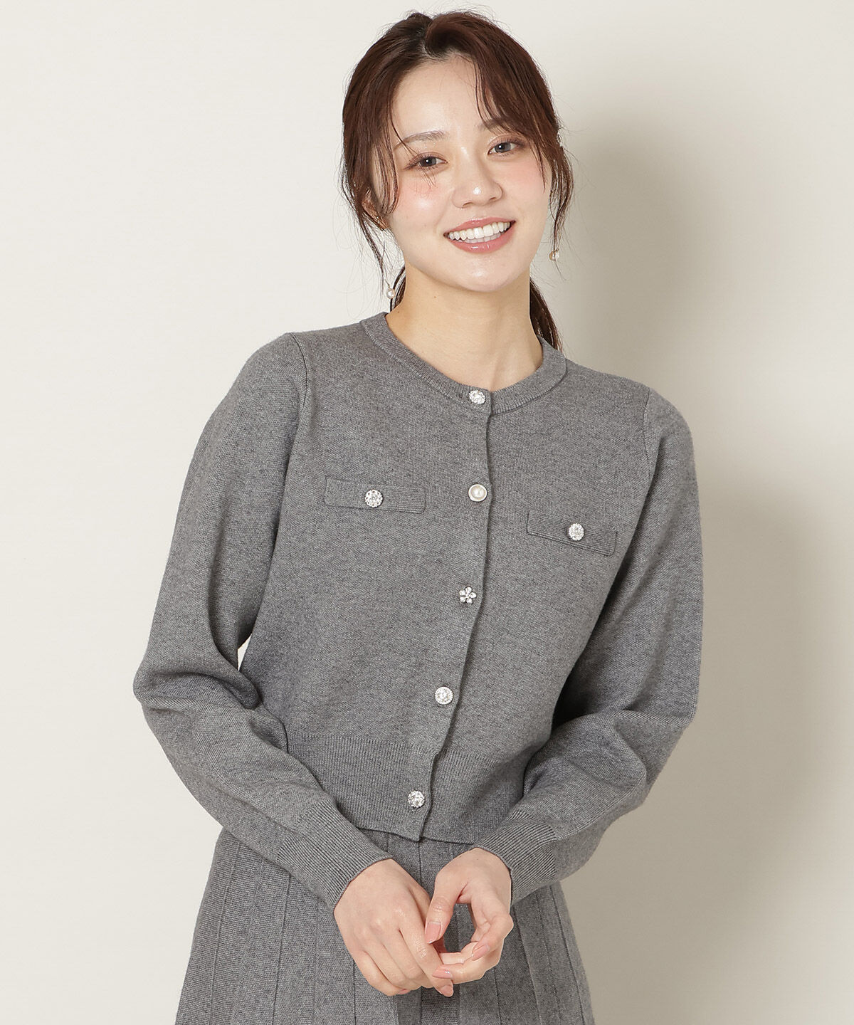 WILLSELECTION「ファーティペット付きニットSETUP」|ワンピース|