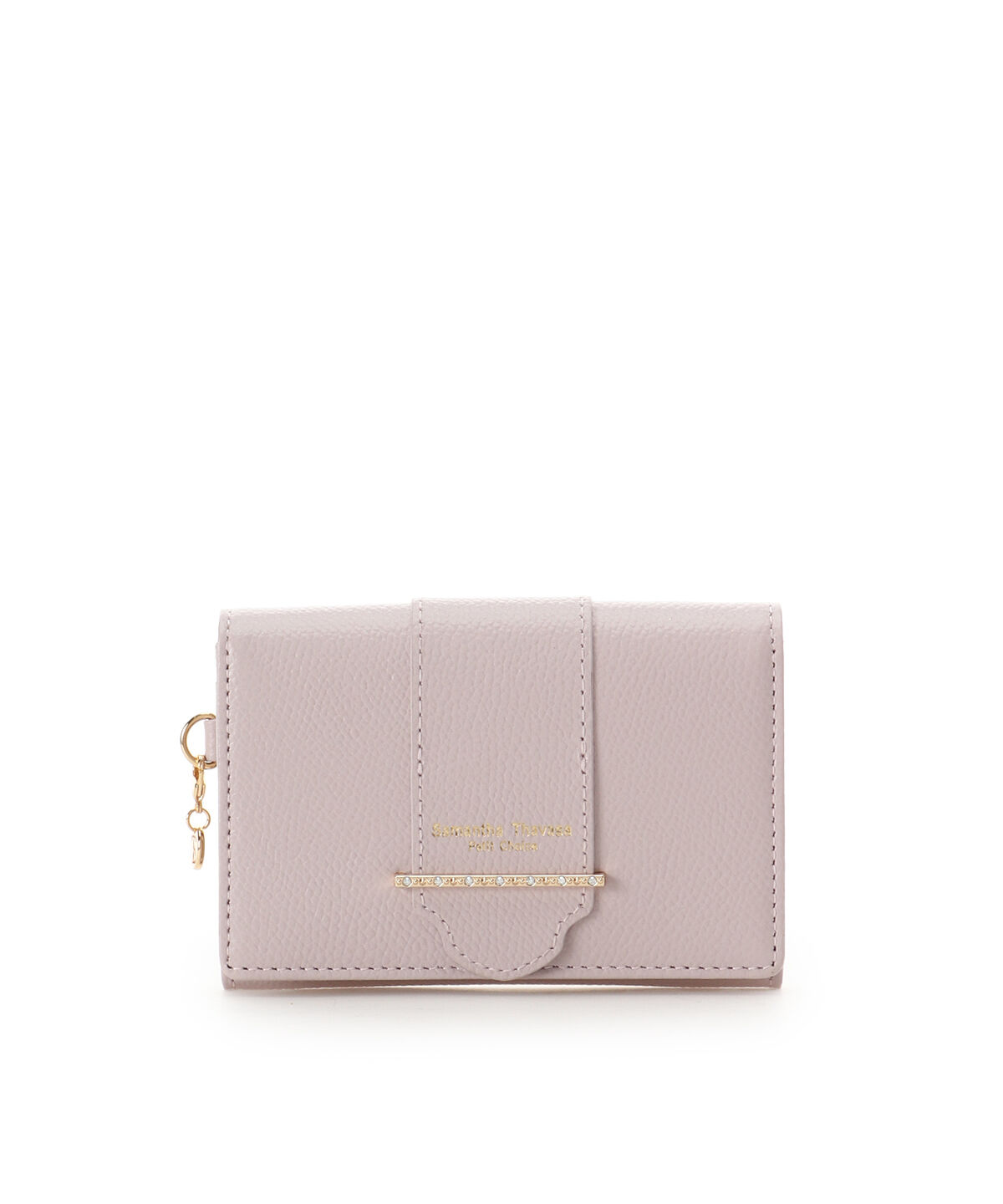 Samantha Thavasa Petit Choice「センターバーモチーフ カードケース」|名刺入れ・カードケース|ピンク