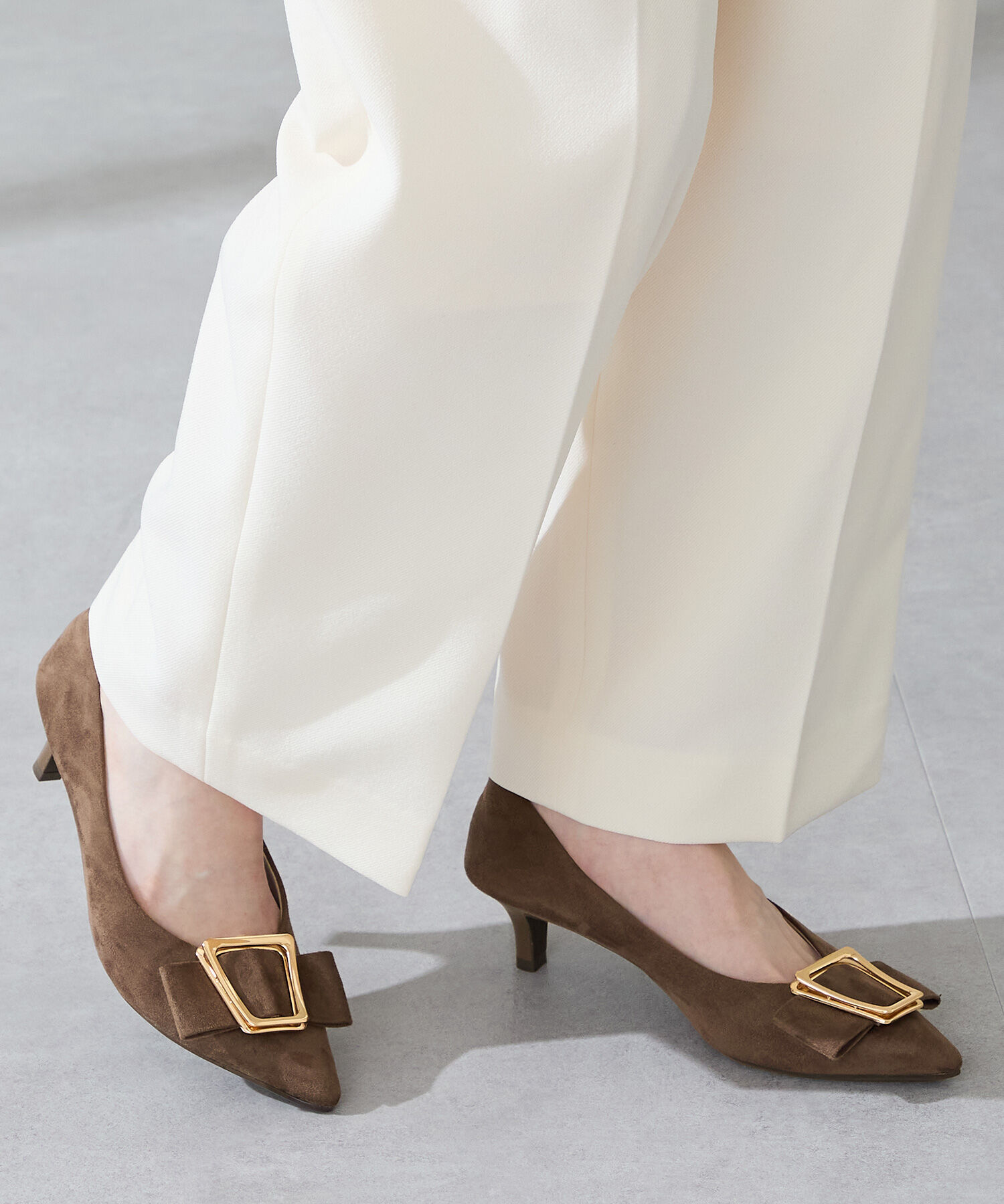 WA Oriental TRaffic「2wayリボンモチーフヒールパンプス/52312」|パンプス|BROWN