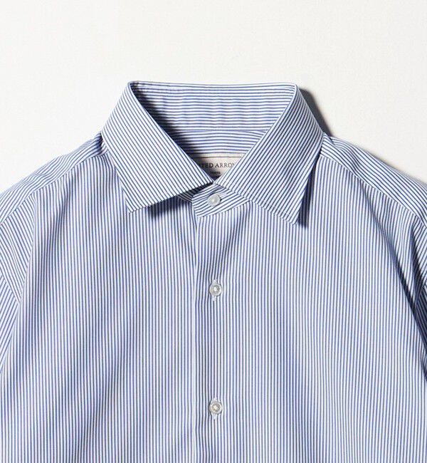 UNITED ARROWS「イージーケア AG キャンディストライプ セミワイドカラーシャツ -抗菌防臭-」|シャツ・ブラウス|
