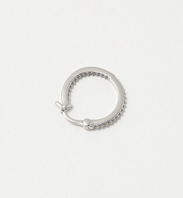 UNITED ARROWS「パヴェ ナローフープ ピアス」|ピアス|