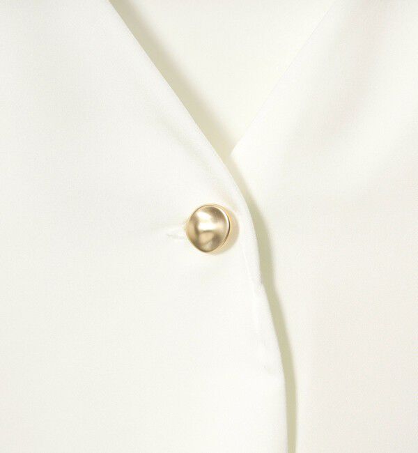 UNITED ARROWS「サテン Vネック ブラウス ‐ウォッシャブル‐」|シャツ・ブラウス|