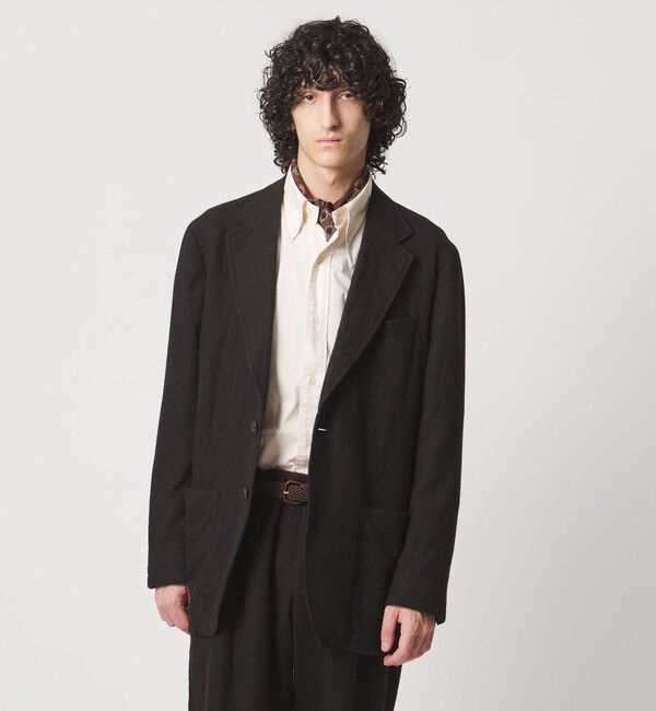 UNITED ARROWS「＜District＞シュリンク サージ シングル2ボタン テーラードジャケット」|スーツ|DK.BROWN