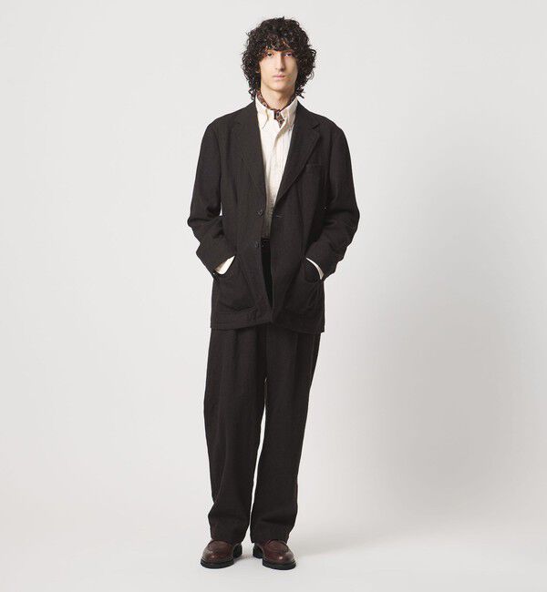 UNITED ARROWS「＜District＞シュリンク サージ シングル2ボタン テーラードジャケット」|スーツ|