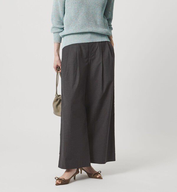 UNITED ARROWS「MANTECO POP ワイドパンツ」|チノ|DK.GRAY