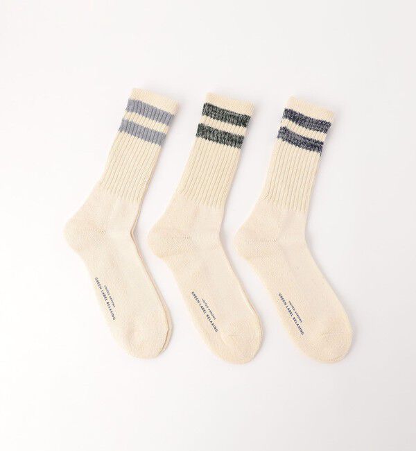 UNITED ARROWS green label relaxing「GLR クルー 3P ソックス」|ソックス|NATURAL