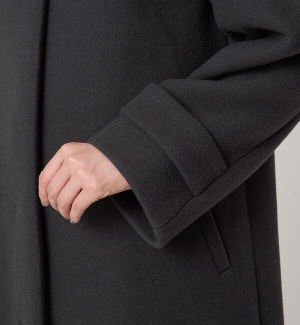 UNITED ARROWS green label relaxing「［size SHORTあり］SENTDALE WOOL セントデールウール ノーカラー コート」|ノーカラーコート|