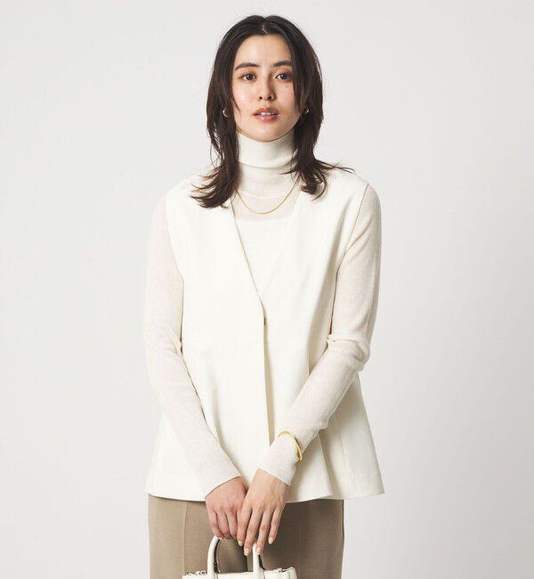 UNITED ARROWS green label relaxing「ウール シアー リブ タートルネック ニット ウォッシャブル」|ニット・セーター|